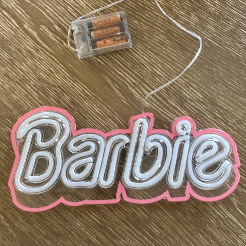 Barbie Pink Neon Party Sign - Picture 1 of 3